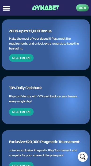 DynaBet Casino Bonuses
