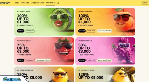 FatFruit Casino Promotions