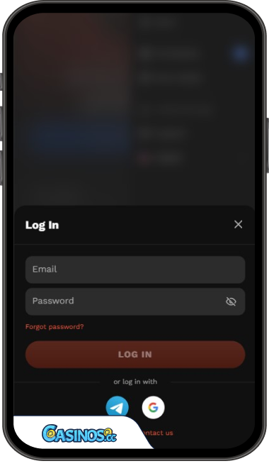 GXBet Casino Login from Mobile