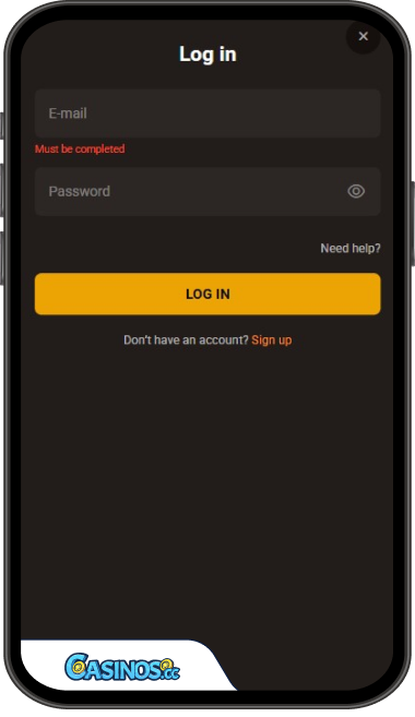 Slot Lair Casino Login from Mobile