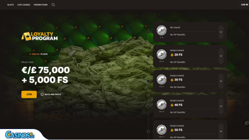 Slot Lair Casino VIP program