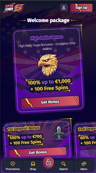 Spinlander Casino Bonuses