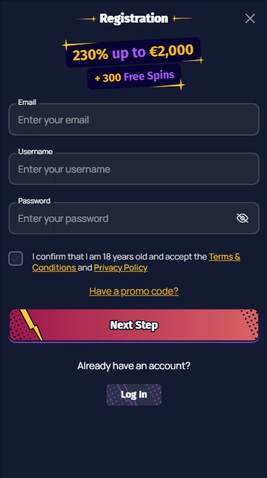 Spinlander Casino Sign Up