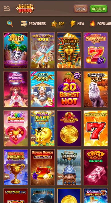 Stonevegas Casino Games