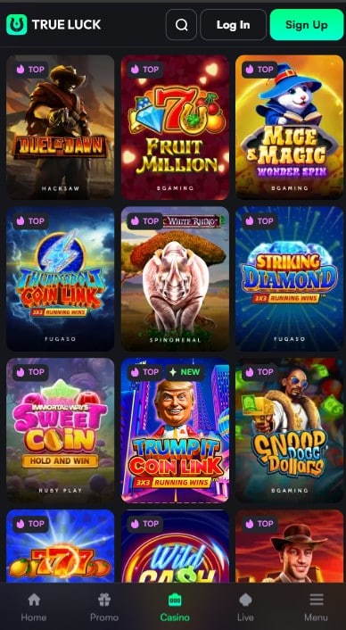 TrueLuck Casino Games