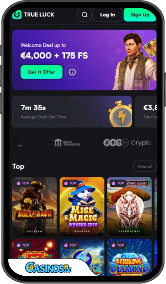 TrueLuck Casino Mobile App