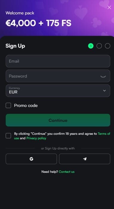 TrueLuck Casino Sign Up