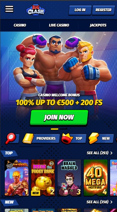 BigClash Casino Lobby