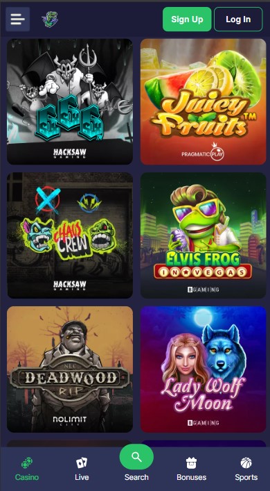 BinoBet Casino Games
