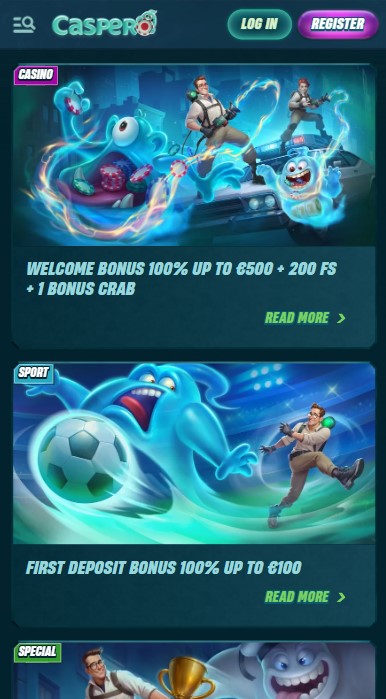 Caspero Casino Bonuses