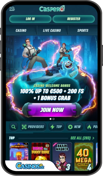 Mobilná aplikácia Kasíno Caspero