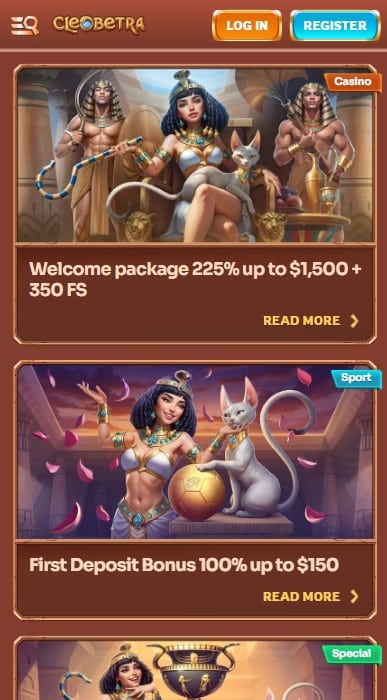 Cleobetra Casino Bonuses