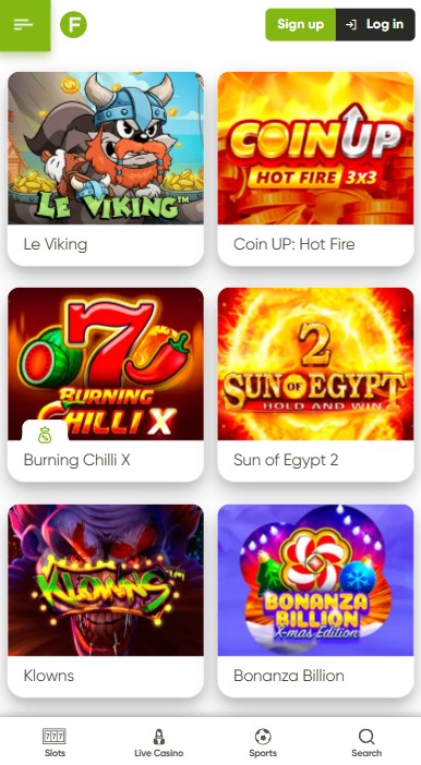 Fresh Casino Games