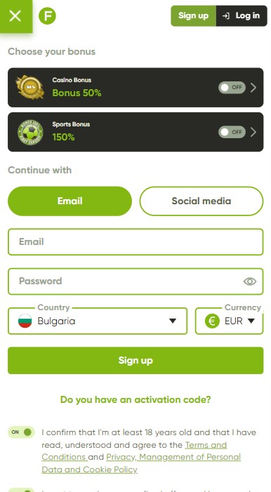 Fresh Casino Sign Up