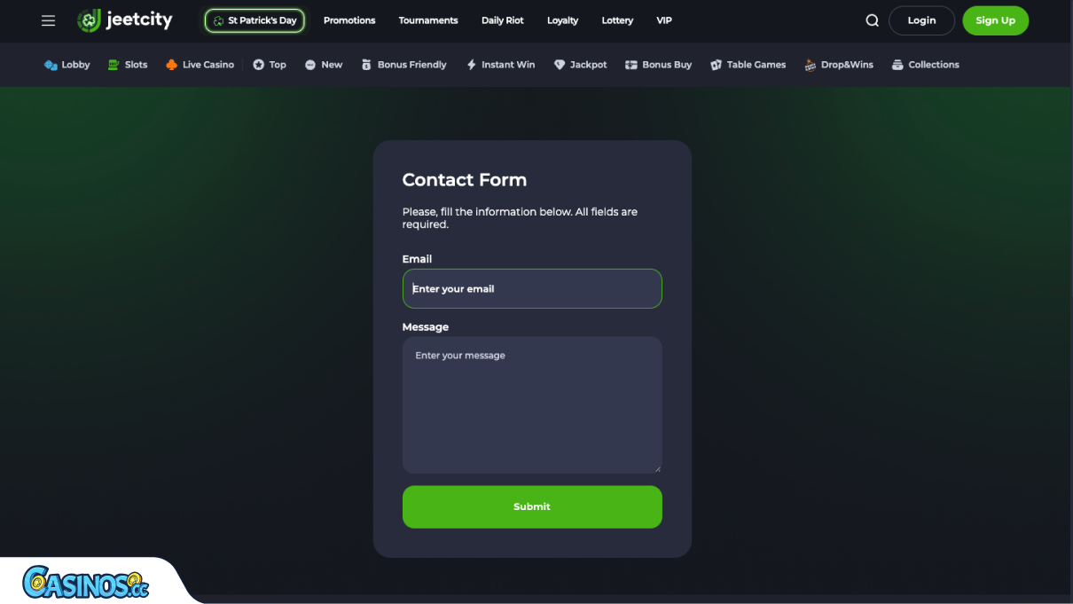 JeetCity Casino Support