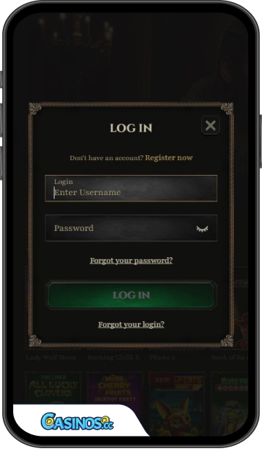 Kyngs Casino Login from Mobile