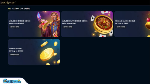 Luckywands Casino Bonuses