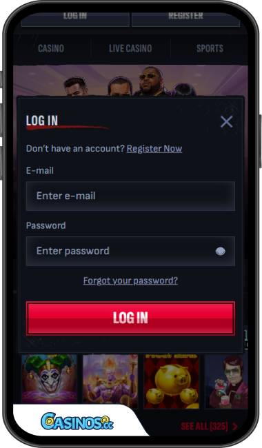 Mafia Casino Login from Mobile