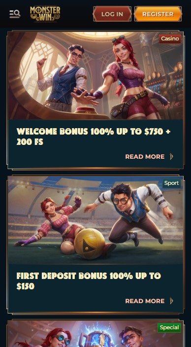 MonsterWin Casino Bonuses