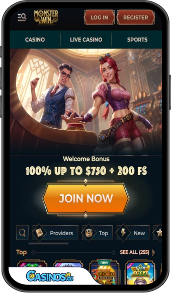 MonsterWin Casino Mobile App