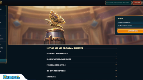 MonsterWin Casino VIP program