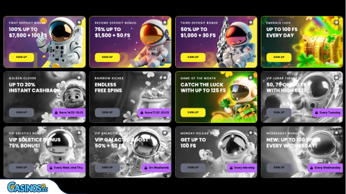 MoonWin Casino Bonuses