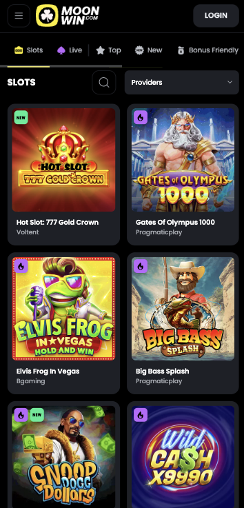 MoonWin Casino Games