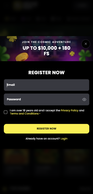 MoonWin Casino Sign Up