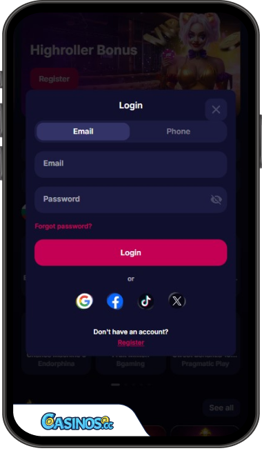 NV Casino Login from Mobile