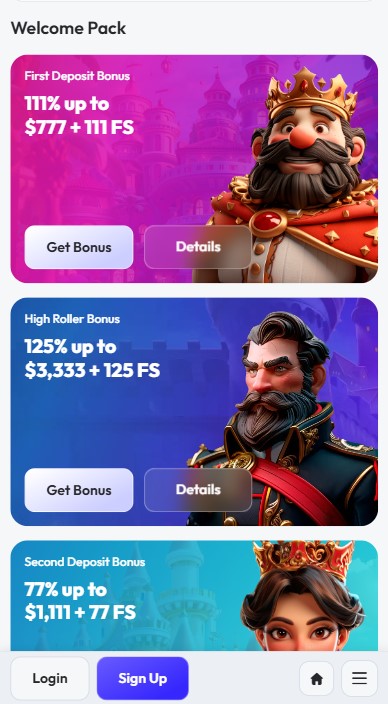 SpinRise Casino Bonuses