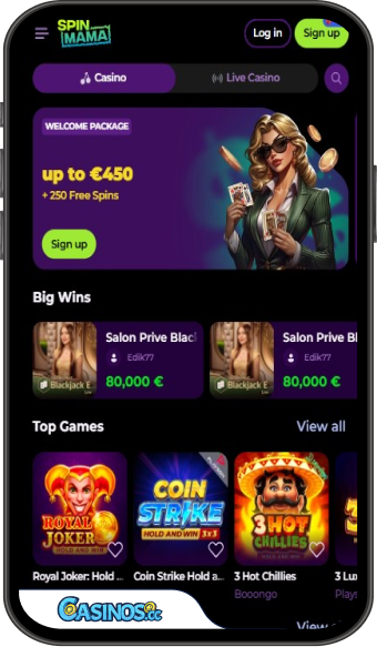 Spinmama Casino Mobile App