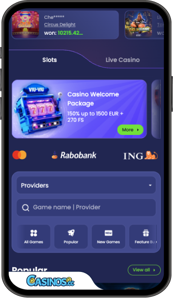 Viu-Viu Casino Mobile App