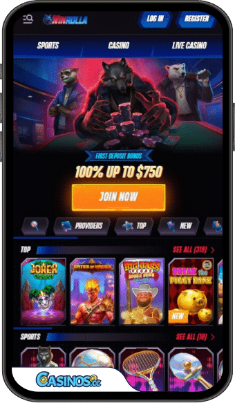Winrolla Casino Mobile App