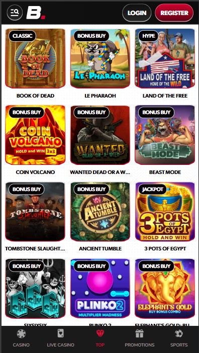 Betista Casino Games