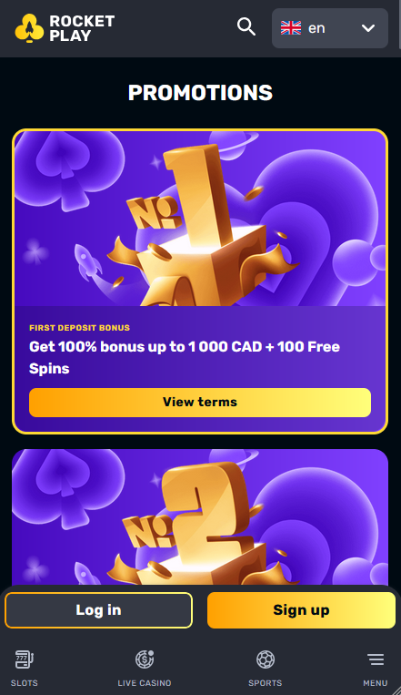 RocketPlay Casino Promotions
