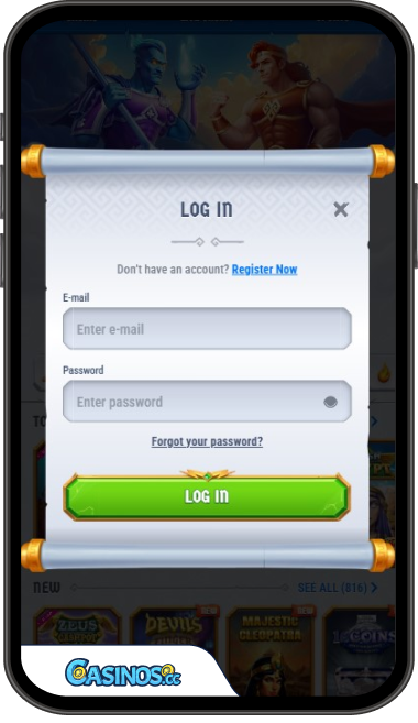 Romibet Casino Login from Mobile