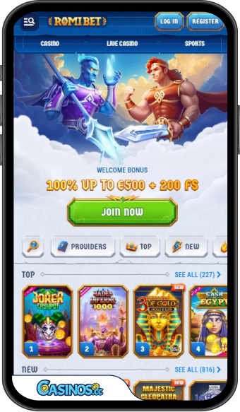 Romibet Casino Mobile App