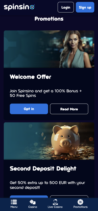Spinsino Casino Promotions