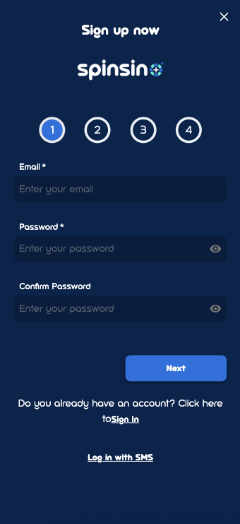 Spinsino Casino Sign Up