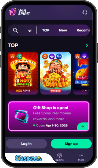WinSpirit Casino Mobile App