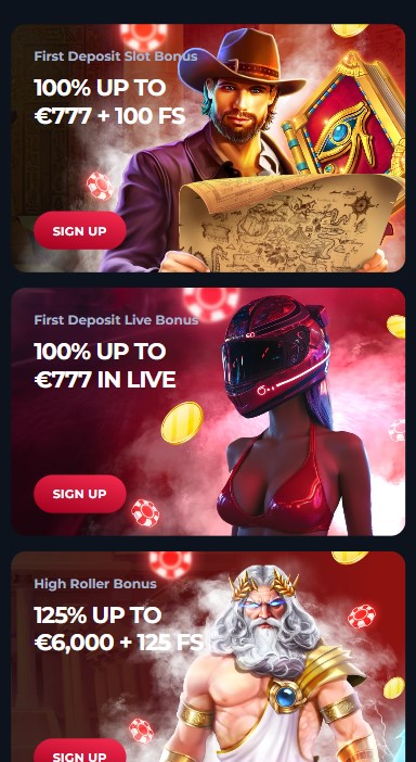 Winorio Casino Bonuses