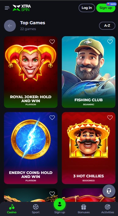 XtraSpin Casinos Games