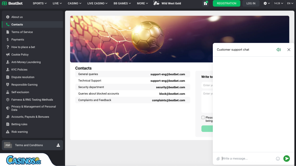BeatBet Casino Support