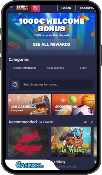 Casino Peaches Mobile App