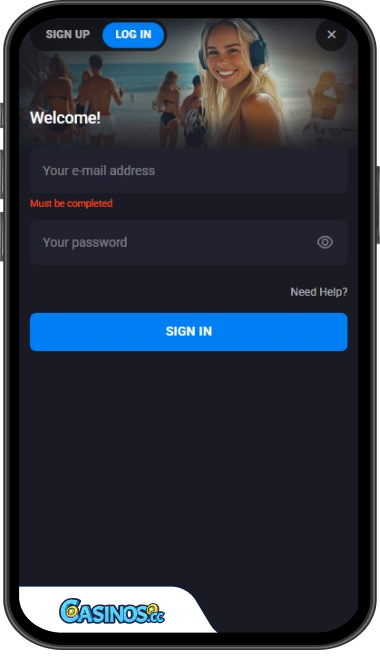 LuckyVibe Casino Login from Mobile