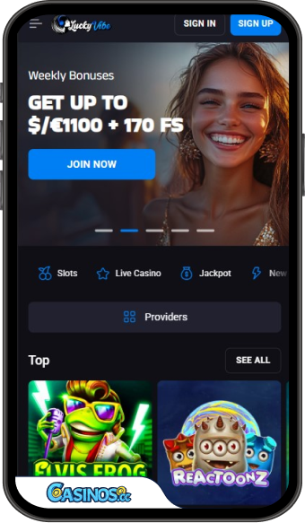 LuckyVibe Casino Mobile App