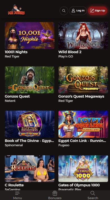 MrJones Casino Games