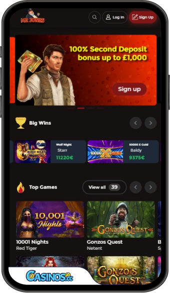 MrJones Casino Mobile App
