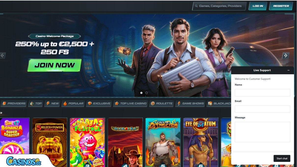 Obsługa klienta Spinational Casino