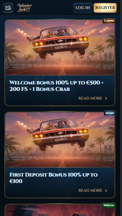 WonderLuck Casino Bonuses